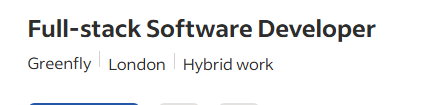 Full-stack Software Developer