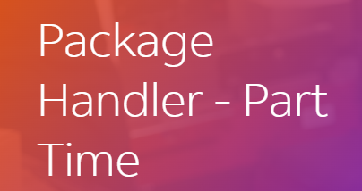 Package Handler – Part Time (Warehouse like)