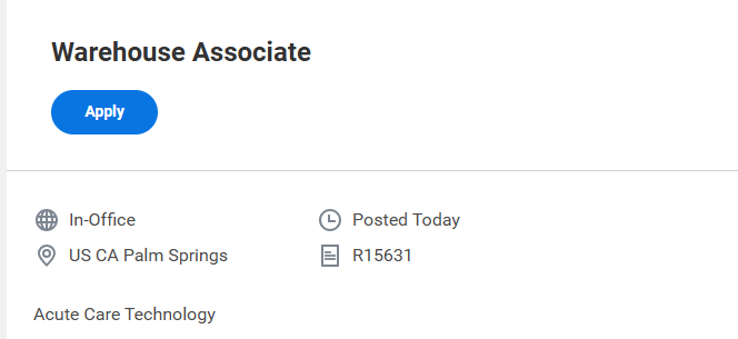 Warehouse Associate