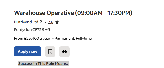 Warehouse Operative