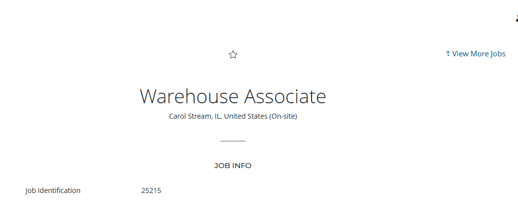 Warehouse Associate