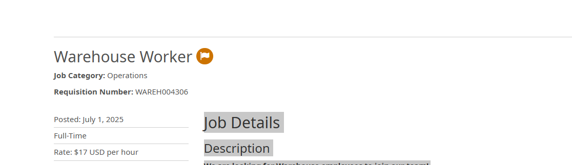 Warehouse Worker 
