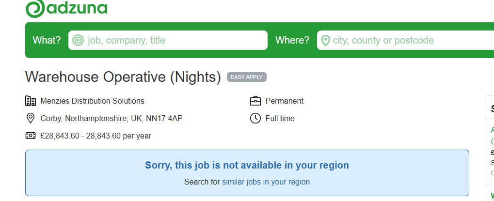 Warehouse Operative (Nights)