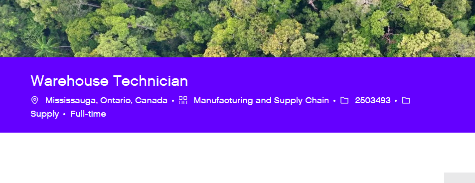 Warehouse Technician