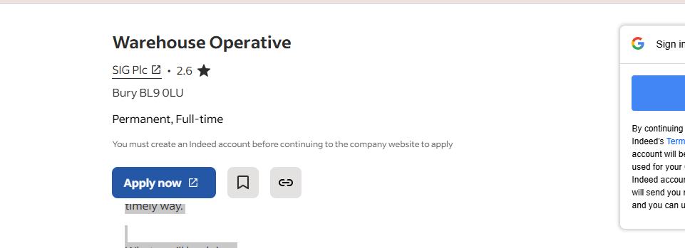 Warehouse Operative
