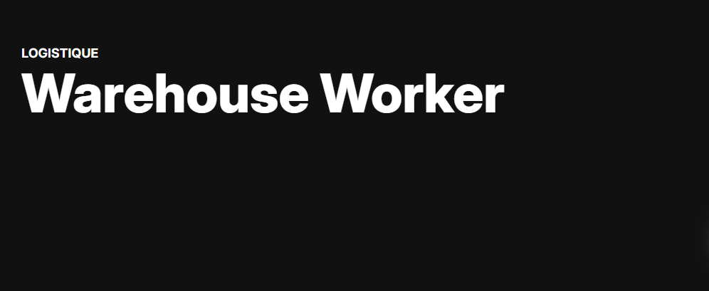 Warehouse Worker