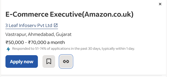E-Commerce Executive(Amazon.co.uk)