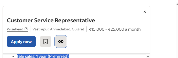 Customer Service Representative
